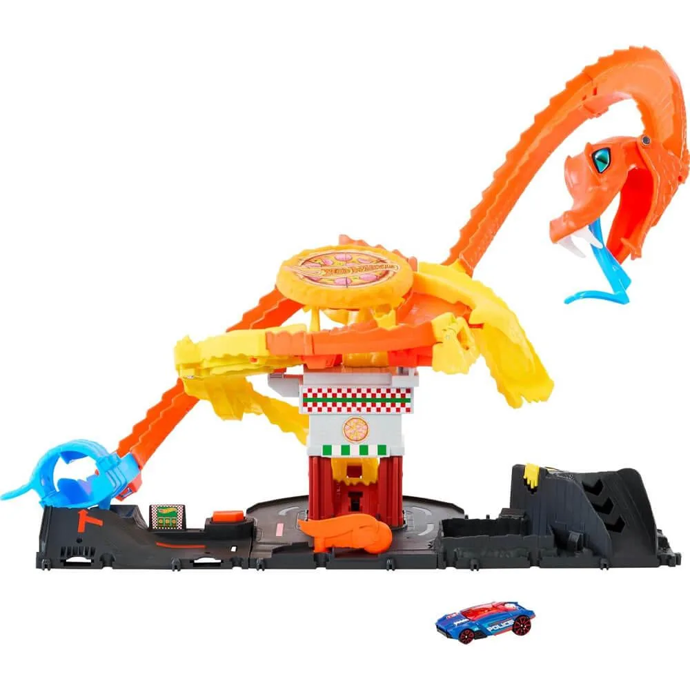 Mattel Mattel HTN81 Hot Wheels City Pizza Slam Cobra Attack game — product photo