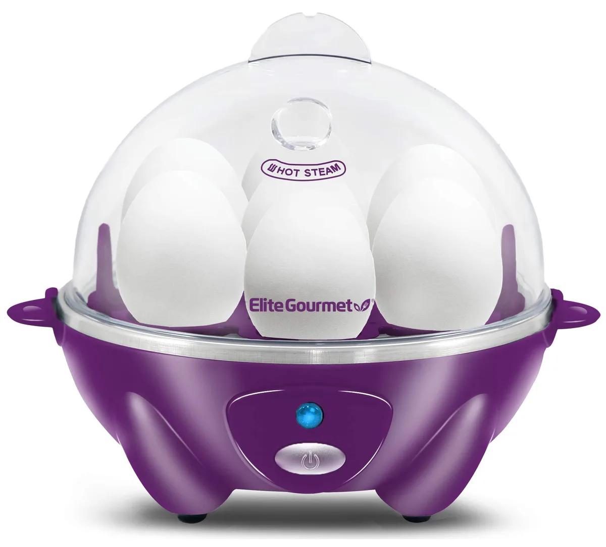  Elite Gourmet EGC700P# Rapid Egg Cooker 7 Eggs Eggplant — product photo