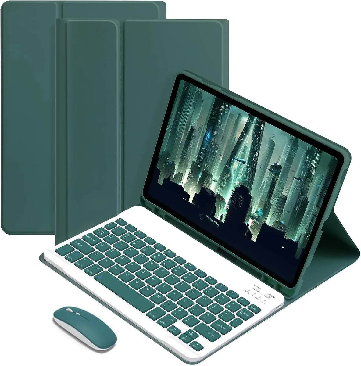 Werleo Werleo SM-P610/P613/P615/P619 keyboard case dark green — product photo