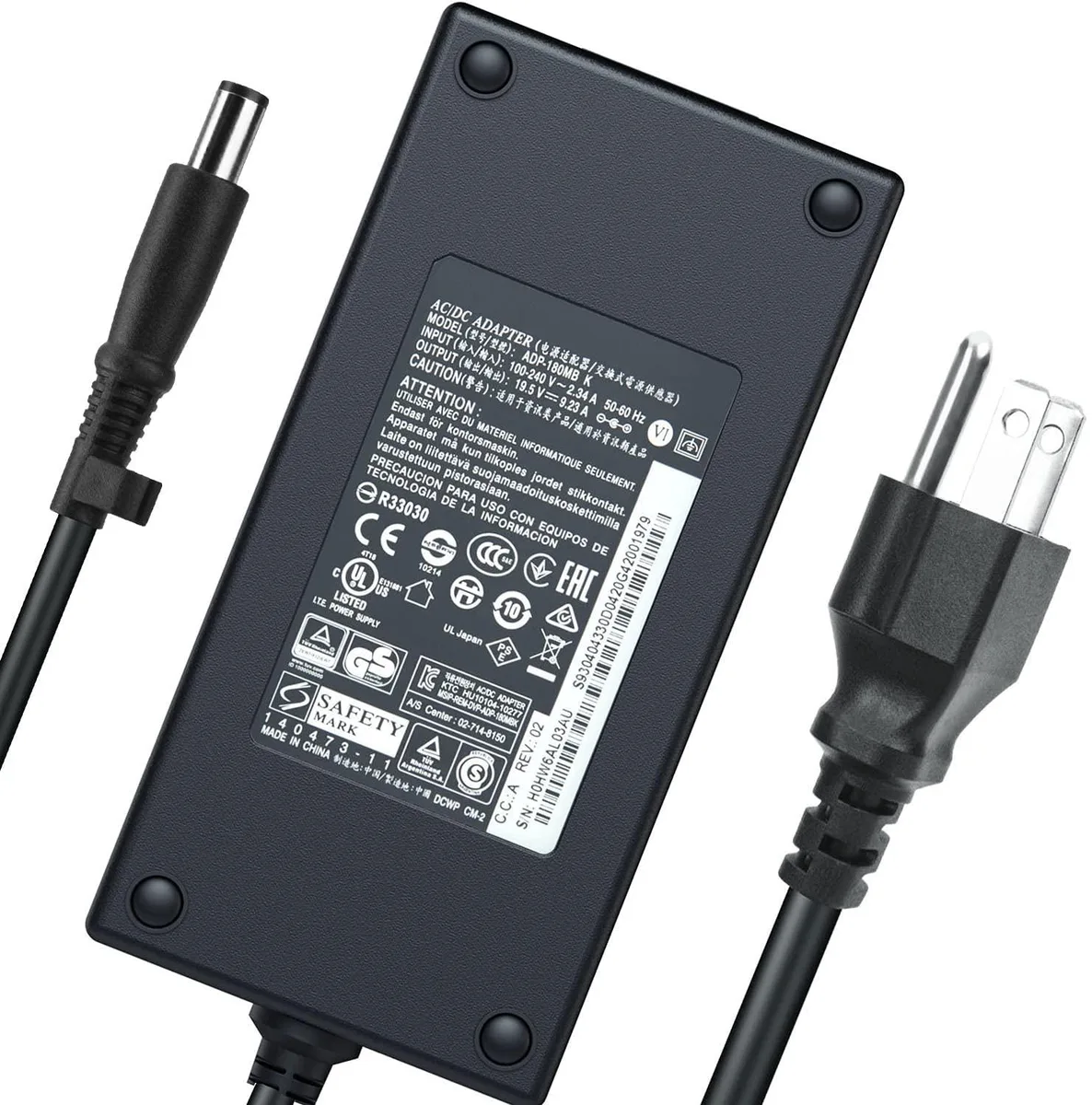 myVolts myVolts 180W AC Adapter for Dell Precision Alienware XPS OptiPlex — product photo