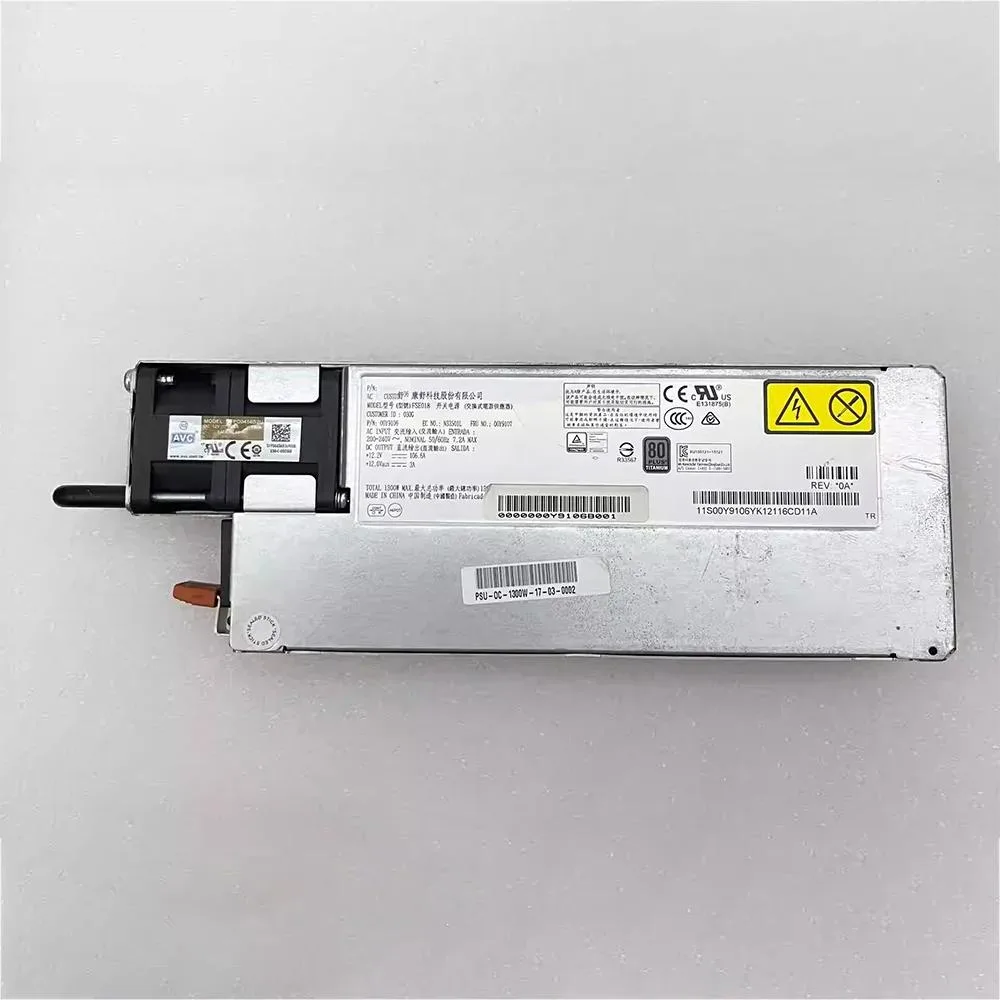 KHACHIMO KHACHIMO X3650M5 1300W Power Supply 00Y9107 N33501L 00Y9106 — product photo