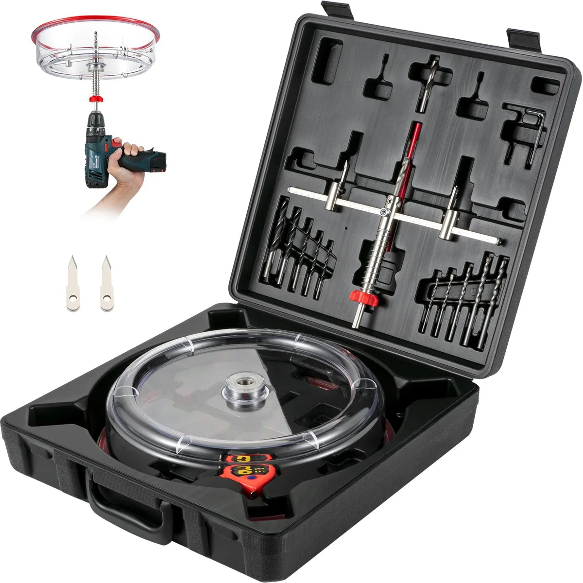 VEVOR VEVOR FJKKQ-40-300 Adjustable Hole Saw Cutter Kit 40-300 mm — product photo