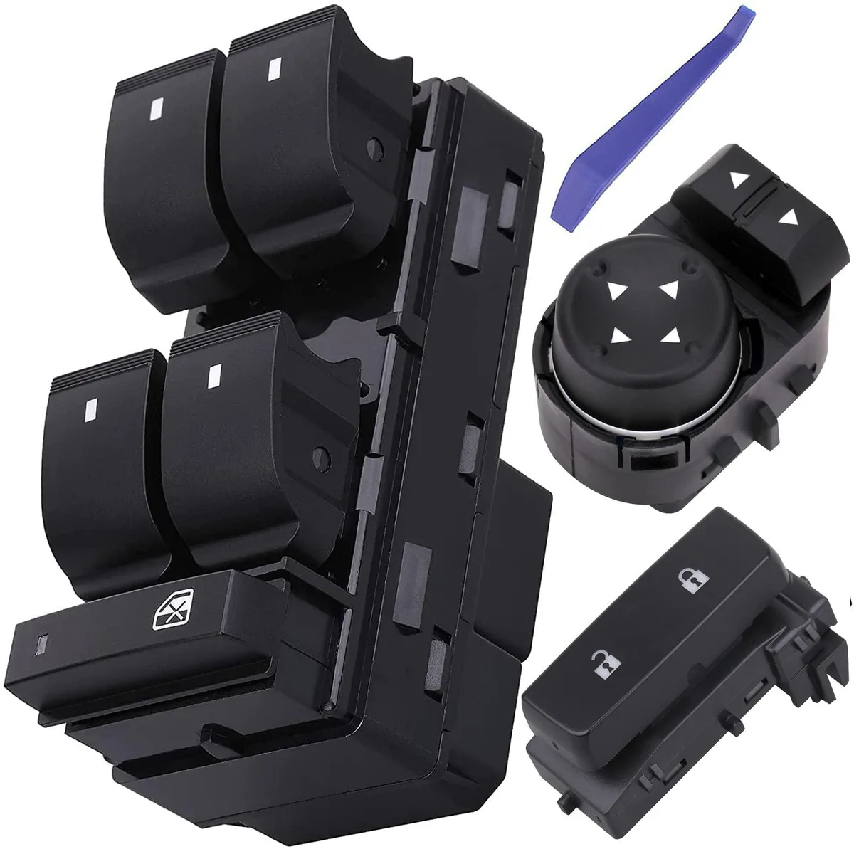 Obaee Power Window Switch Set 2007-2013 Silverado Sierra 1500 2500 3500 HD — product photo