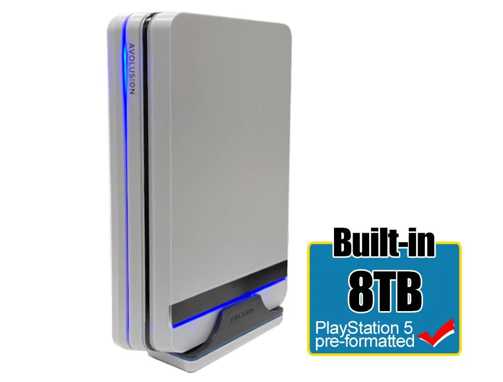 Avolusion Avolusion PROXWH-8TB-PS5 8TB USB 3.0 external hard drive — product photo