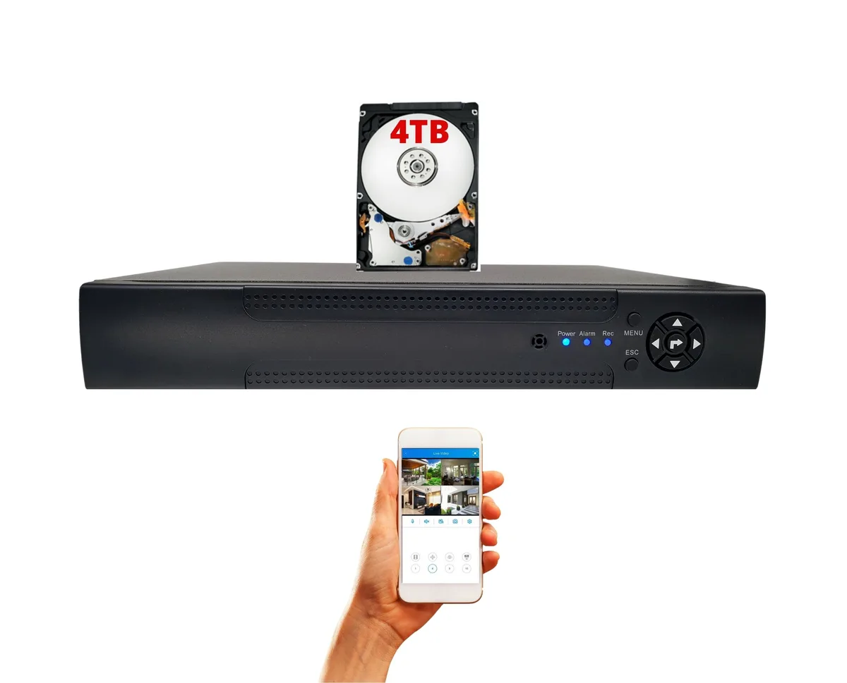 Evertech USA Evertech USA 16 Channel Video Recorder 4TB HDD H.265 1080p/720p AHD TVI CVI CVBS — product photo