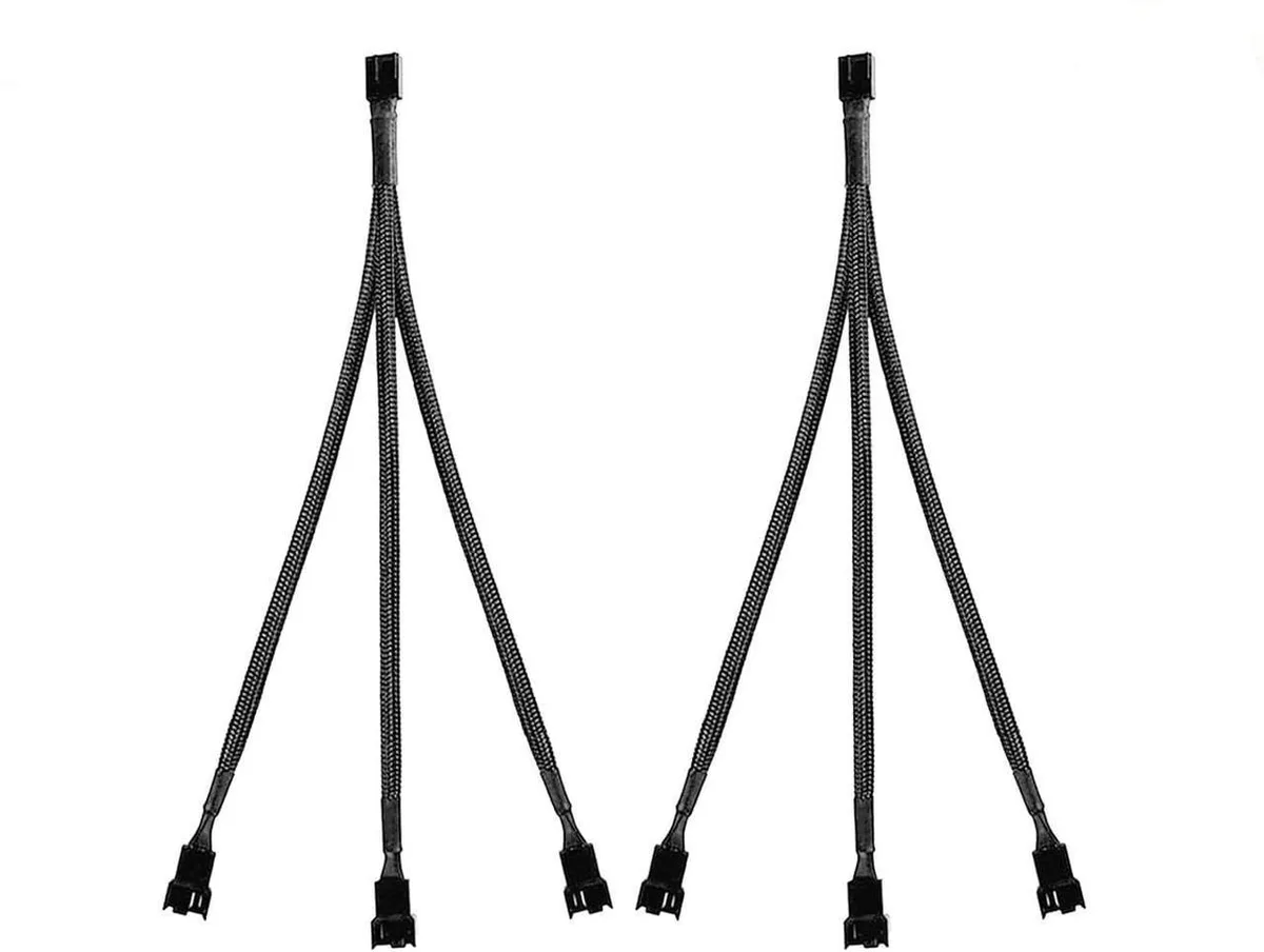 Vszerda Vszerda PWM 4-pin 1-to-3 fan splitter cable 10 inch 2-pack — product photo