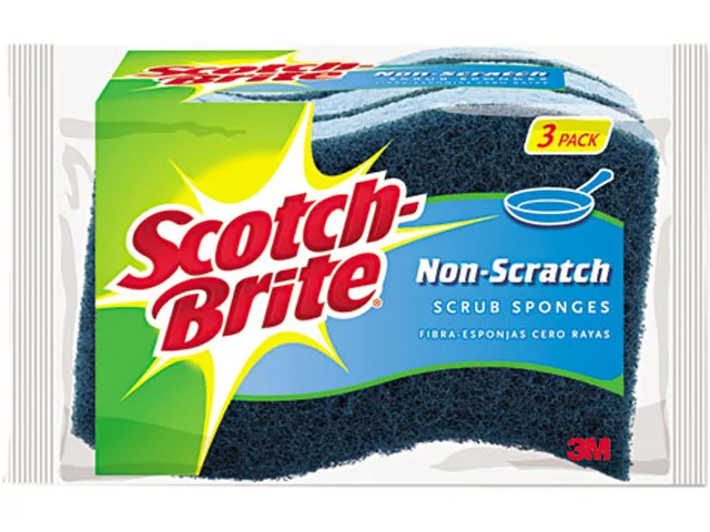3M 3M MP3 Cleaning Sponge 4.4" x 2.6" Blue 3 Pack — product photo