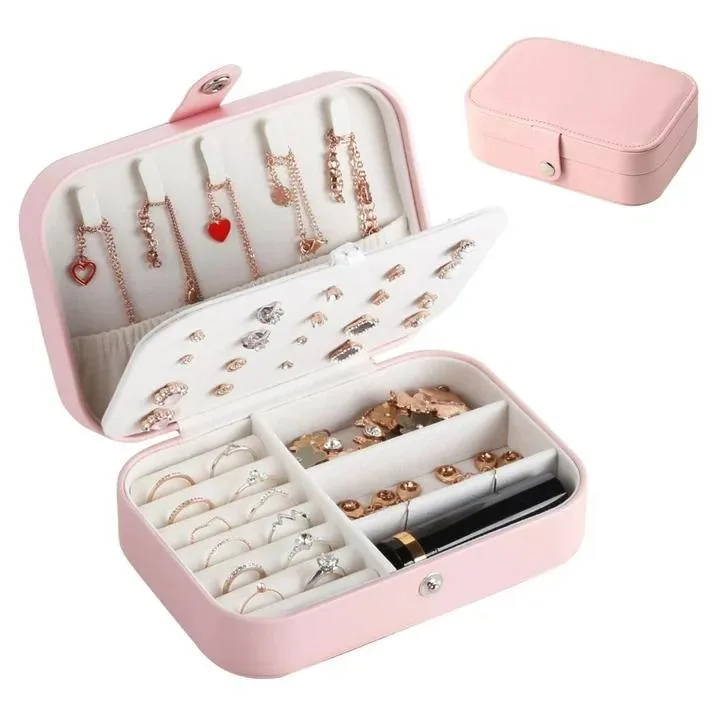 anicestore anicestore Travel Jewelry Box Pink 6.3" x 4.3 — product photo