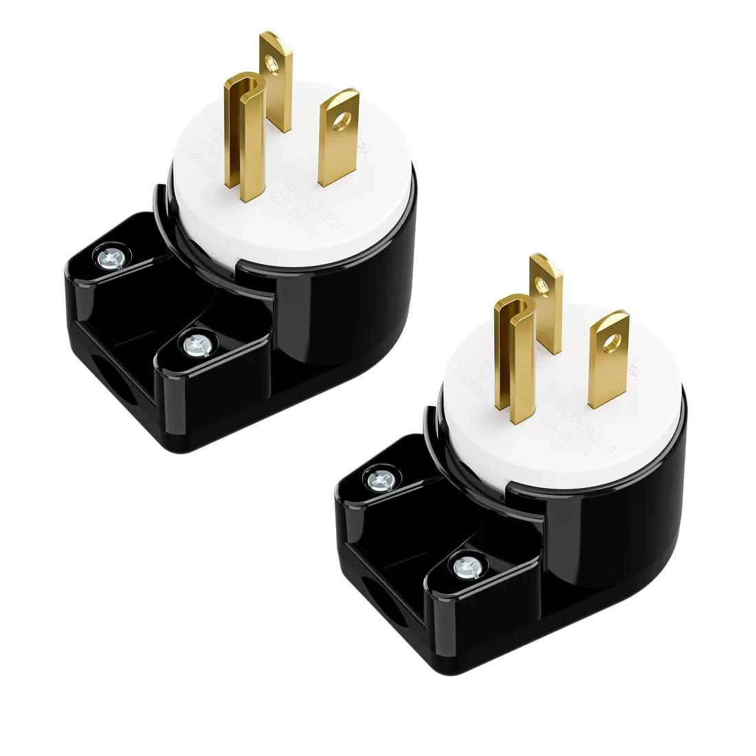 LORDWORLD LORDWORLD 2-Pack Right Angle Nema 6-20P 20A 250V 8 Direction Rotatable Plug — product photo