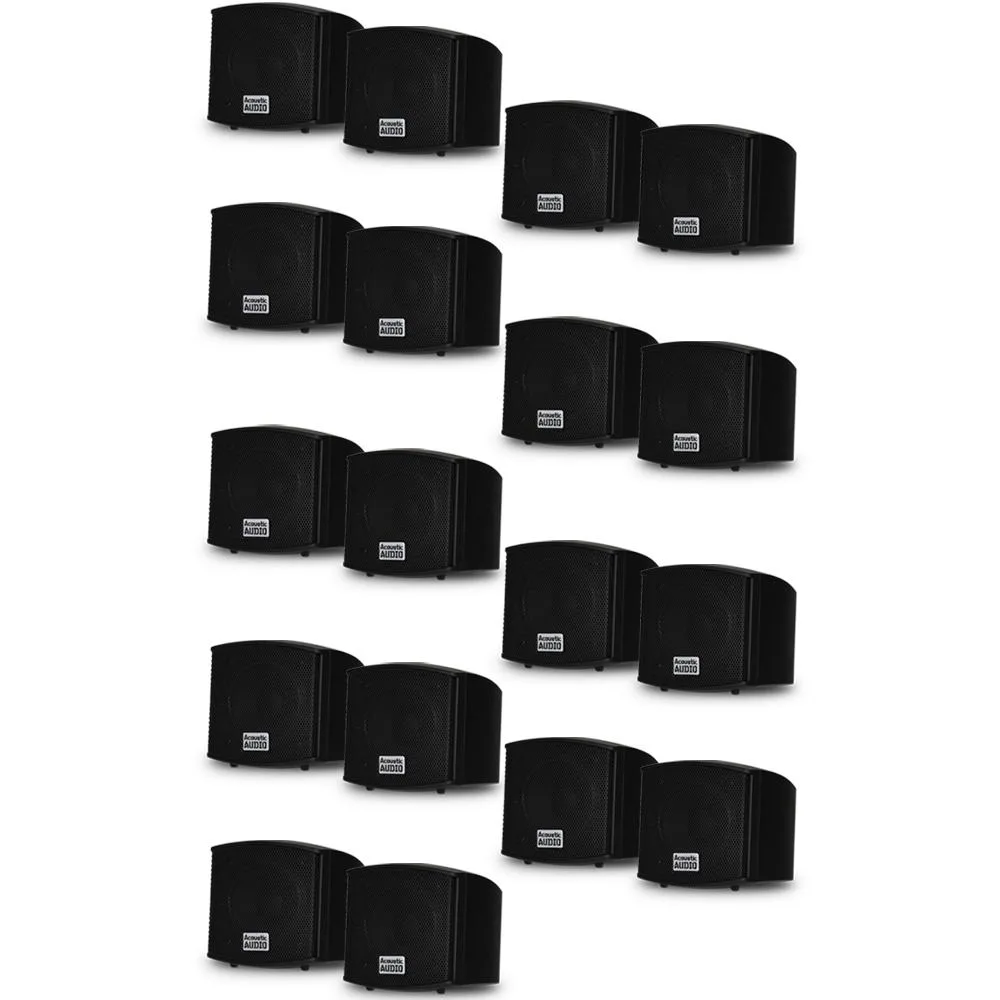 Acoustic Audio Acoustic Audio AA321B 18 Speaker Set Black 3600 Watts — product photo