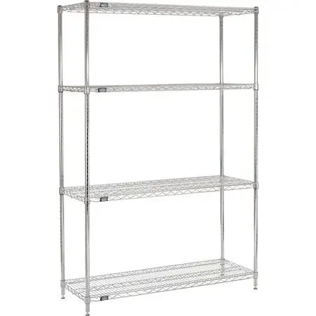 Nexel Nexel 12485ESD ESD wire shelving starter unit 48W x 12D x 54H 4 tier — product photo