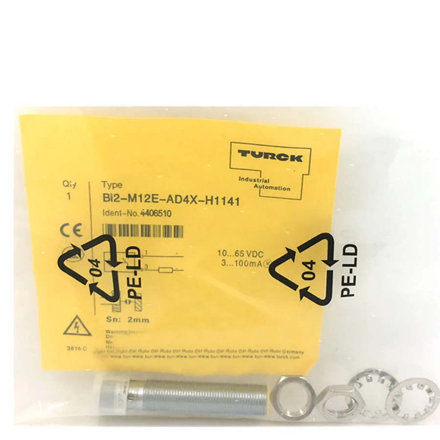 Turck Turck BI2-M12E-AD4X-H1141 M12 inductive sensor 2 mm 1065 VDC 32 g — product photo
