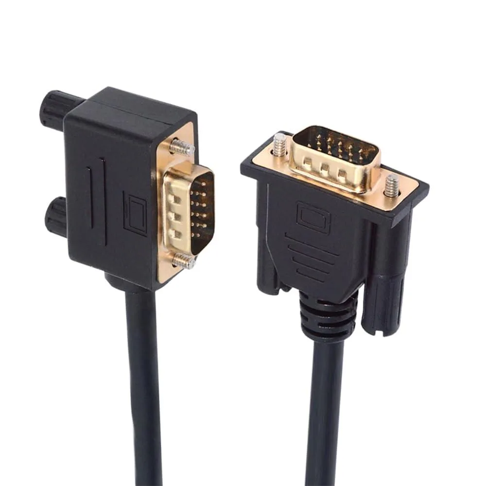 Fervit Fervit 90 Degree Right Angled VGA Male to Straight Male Extension Cable 3COAX+6C — product photo