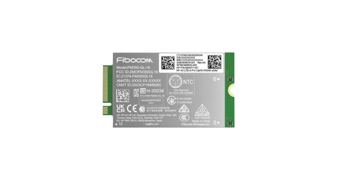 HP HP AM5R3AA 4G LTE-A Pro Cat16 WWAN modem — product photo