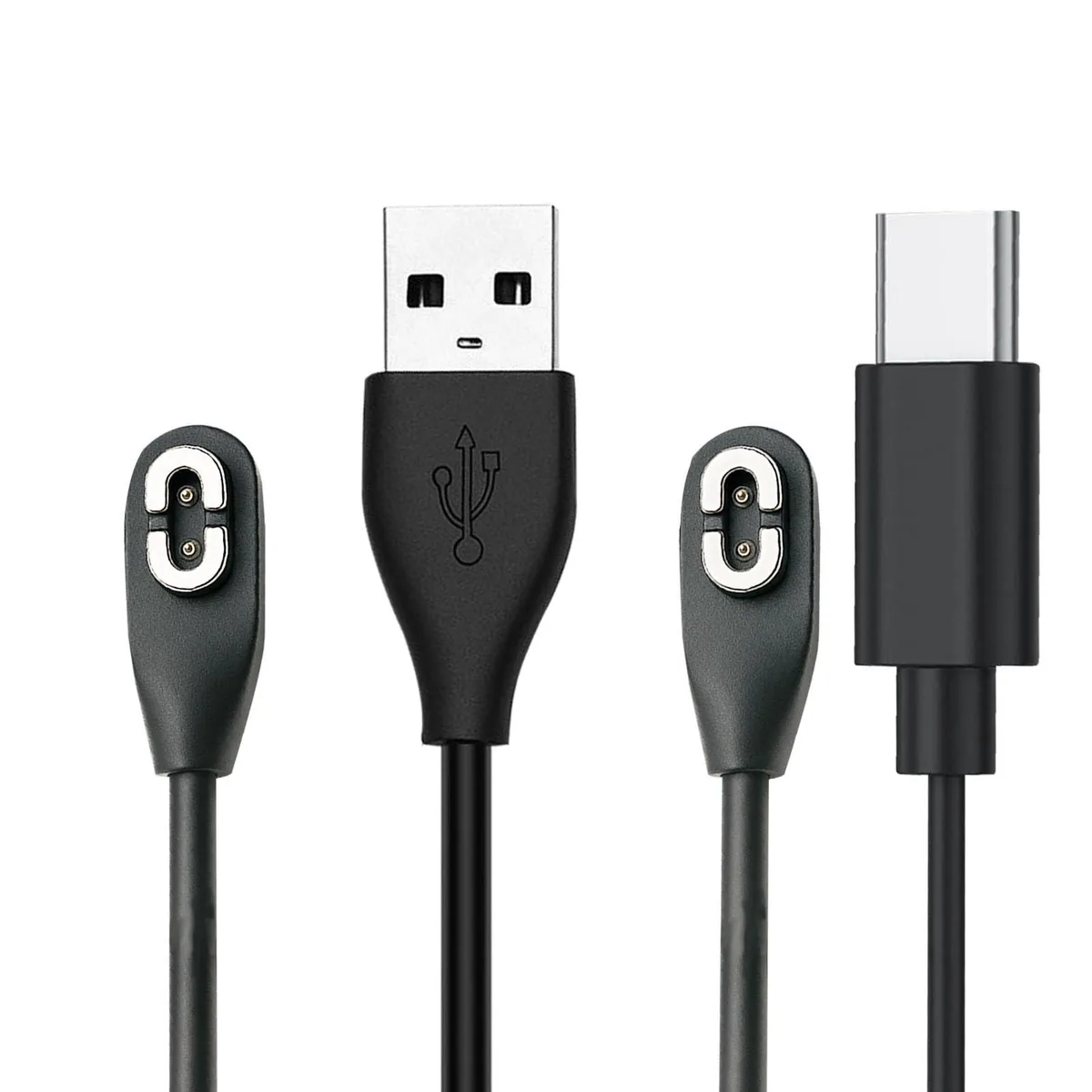  HMLXSH 2-Pack Magnetic USB Charging Cables for Shokz (2×3.3 in, Black) — product photo