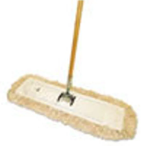 Boardwalk Boardwalk M245C Cut-End Dust Mop Kit 24 x 5 60" Wood Handle Natural — product photo