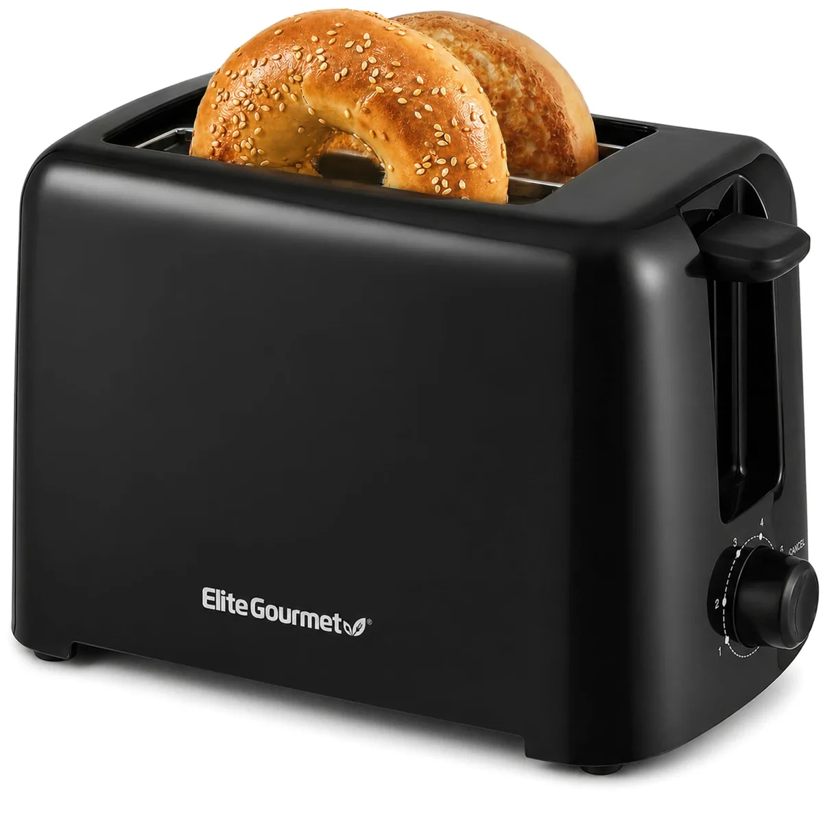  Elite Gourmet ECT1027B 2-Slice Toaster 1.25" Slots Black — product photo