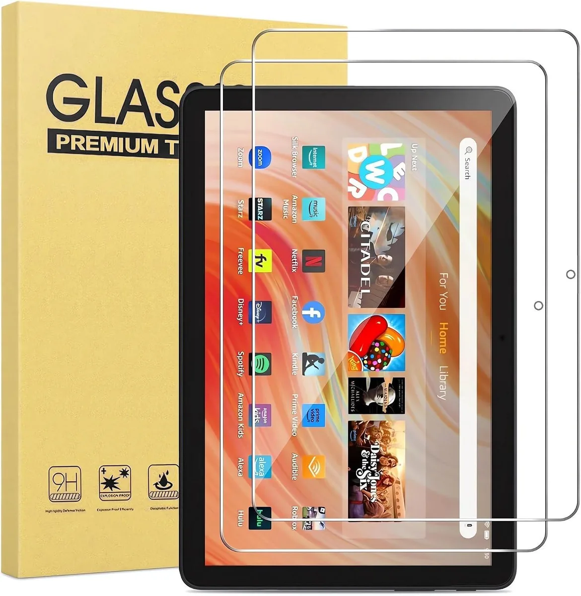 Leelbox Leelbox Tempered Glass Screen Protector 2 Pack for Fire HD 10 2021 2023 — product photo