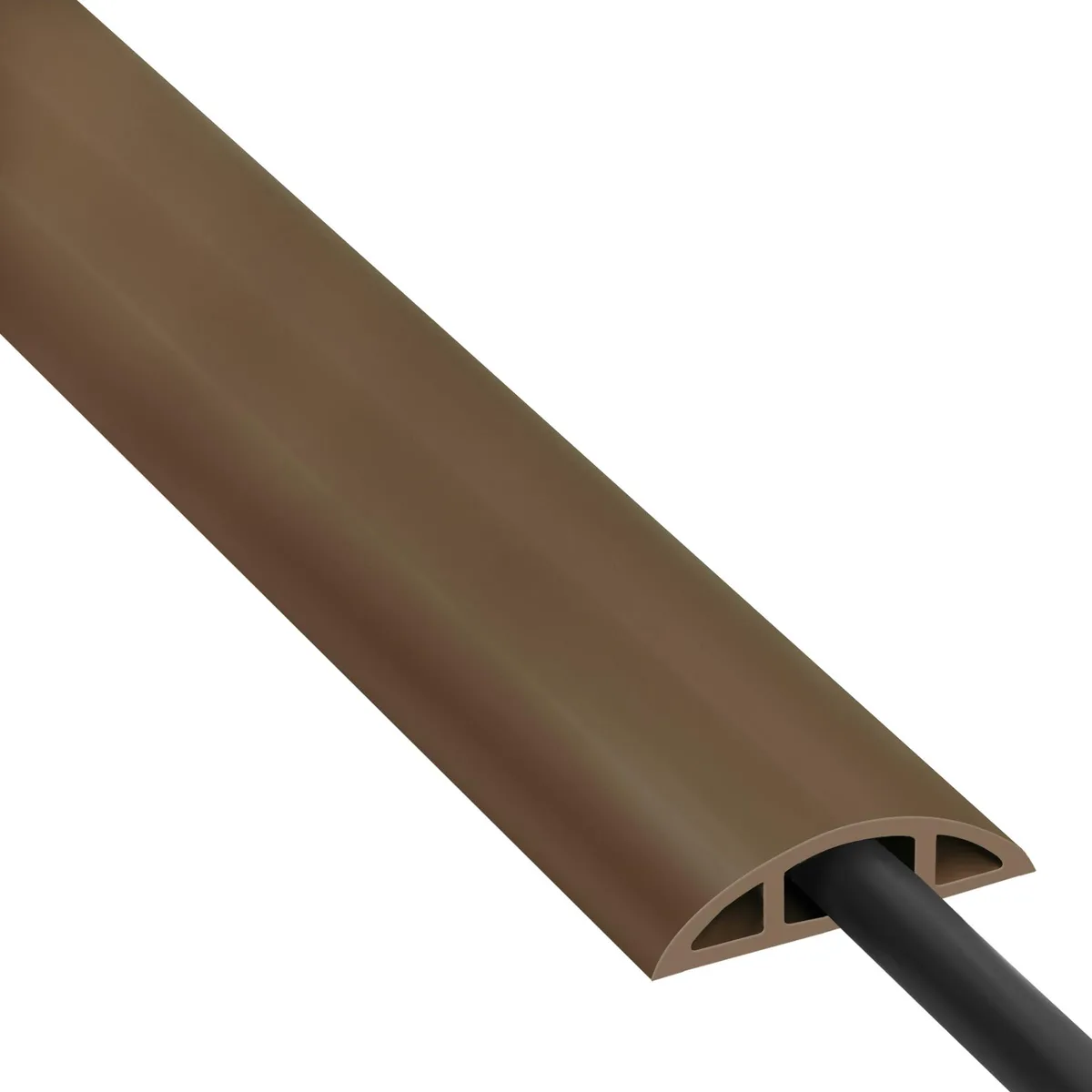  ZhiYo 4ft Cord Cover Brown W0.47in H0.28in — product photo