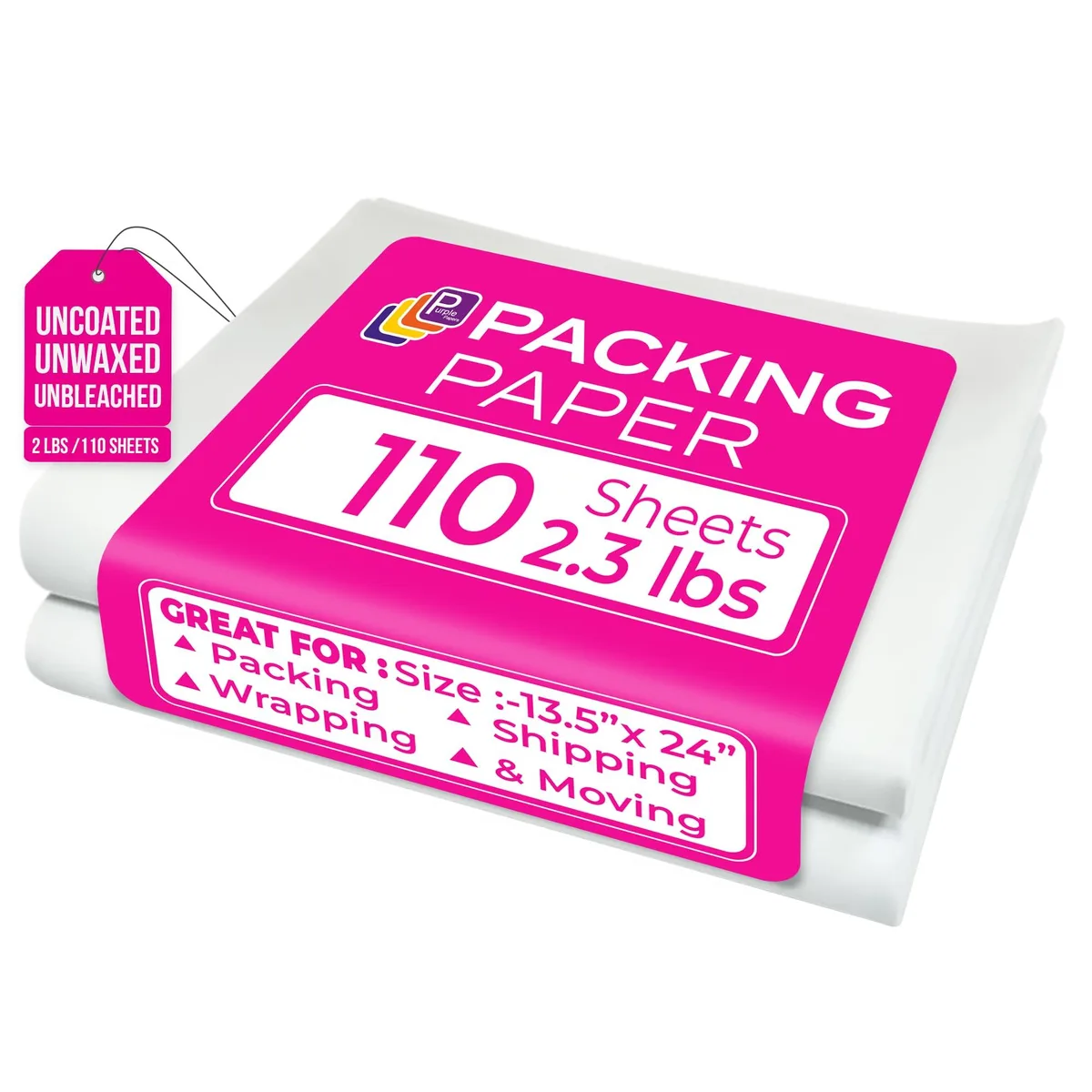 Stack of 110 grey Bristol paper sheets 13.5 by 24 inches