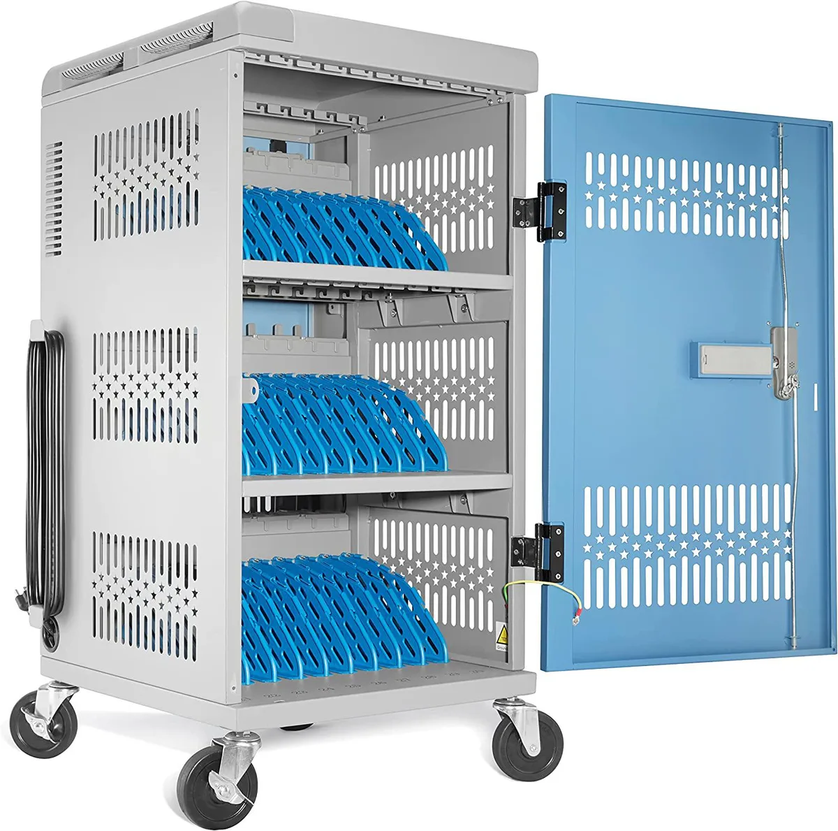 BFKK BFKK 30 Bay Mobile Charging Cart with Keypad Lock — product photo