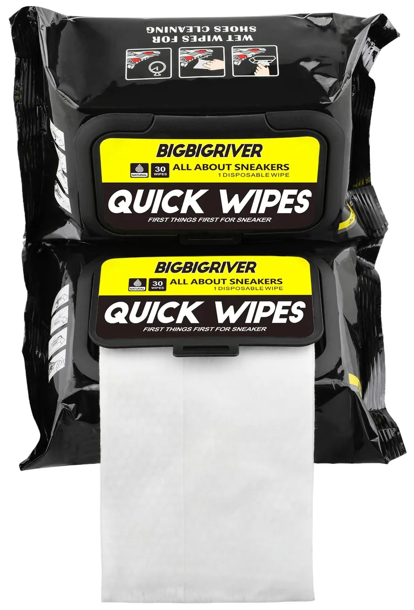 REAL HOME Innovations BIKI Sneaker Leather Wipes 60 pcs — product photo