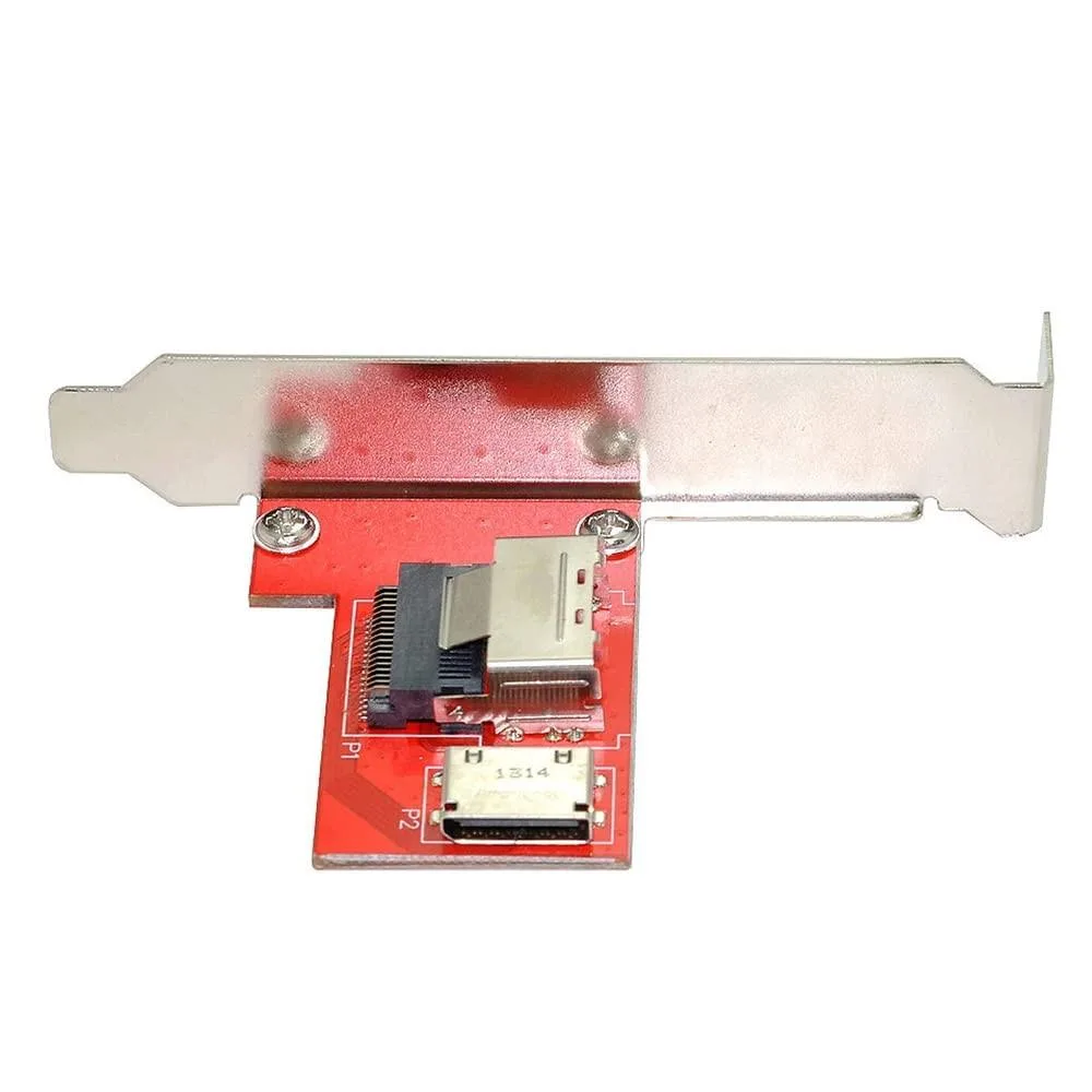ALSEYE ALSEYE PCIe 4.0 Mini SAS 8087 to Oculink 8611 8612 Adapter with Bracket — product photo