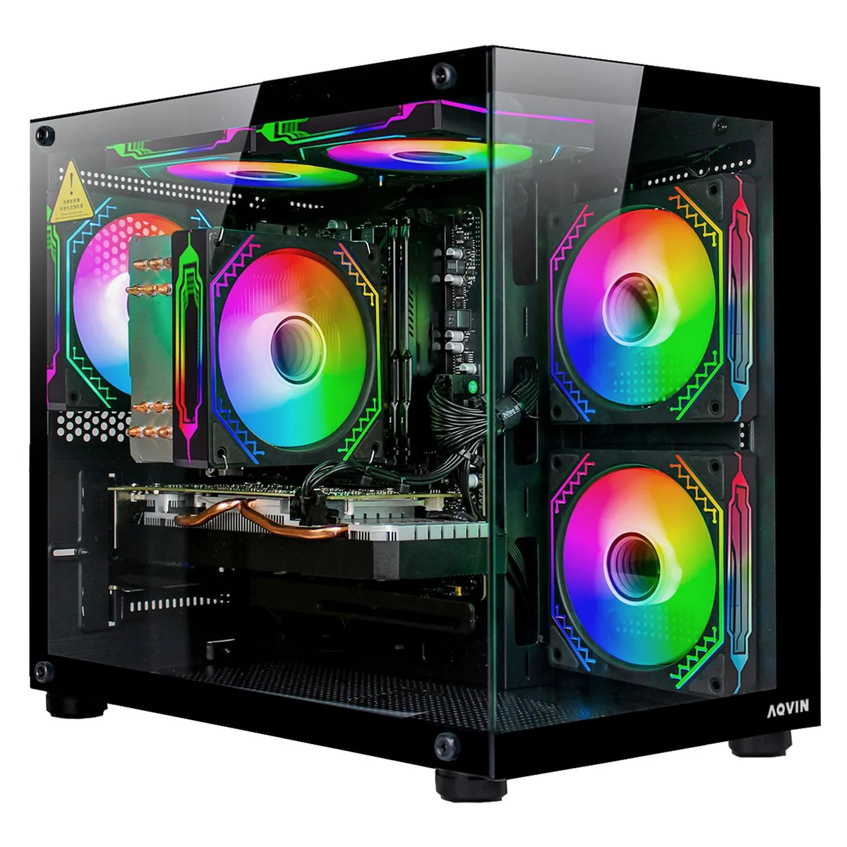 AQVIN AQVIN NEON Gaming PC i7-8700 RTX 3050 32GB 1TB — product photo
