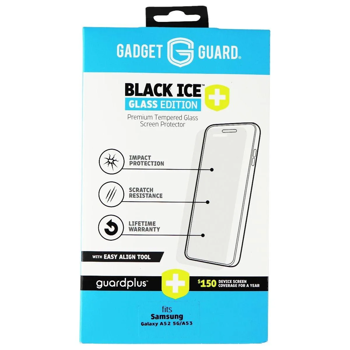 Invisible Gadget Guard Invisible Gadget Guard Black Ice+ Glass Edition cover for Samsung Galaxy A52 5G / A53 5G - Clear — product photo