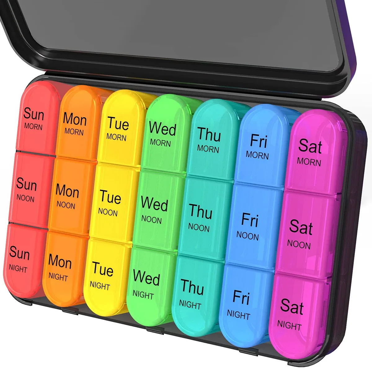 Pill Organizer 3 Times a Day 7 Day Weekly Medicine Cabinet — product photo