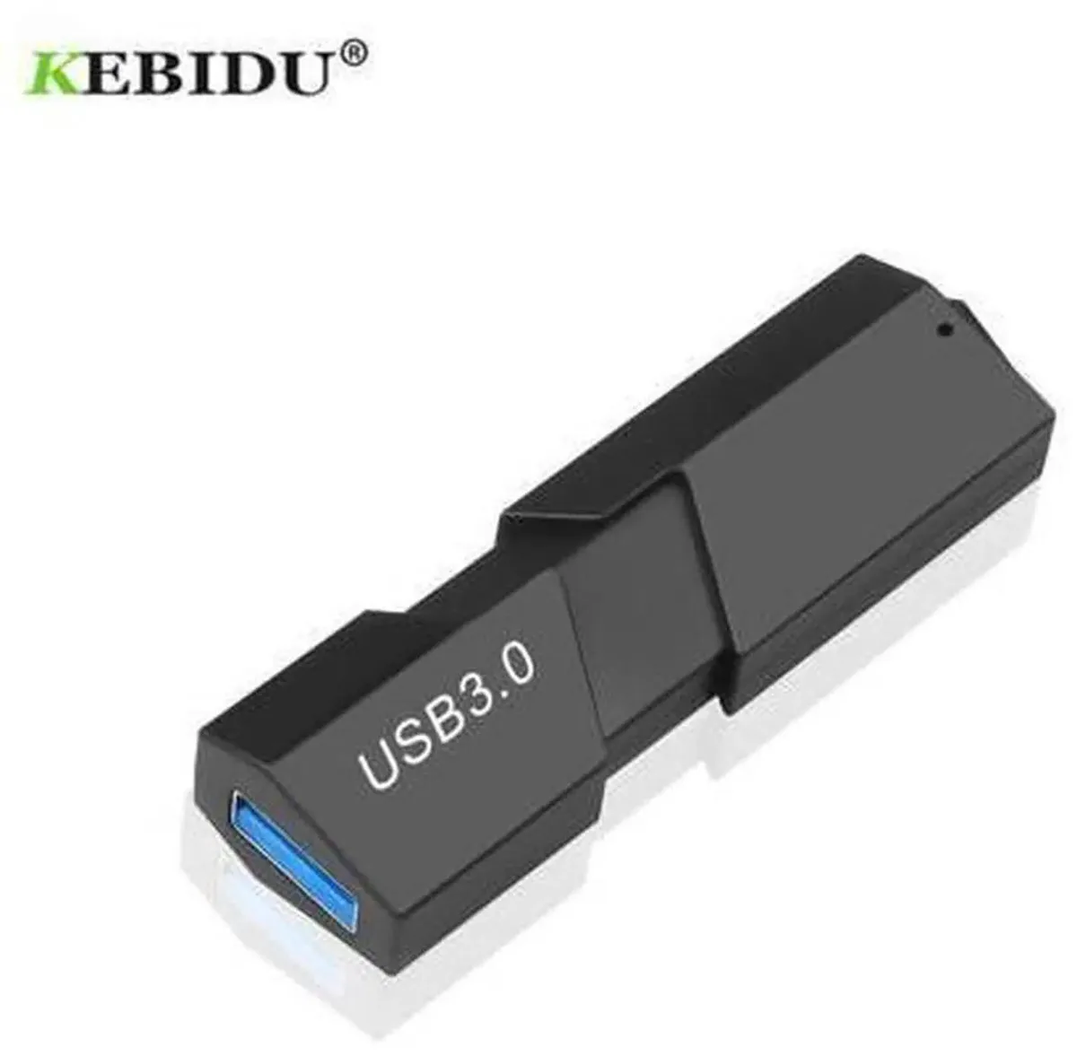 Compact USB 3.0 multi-slot card reader with SD and microSD ports