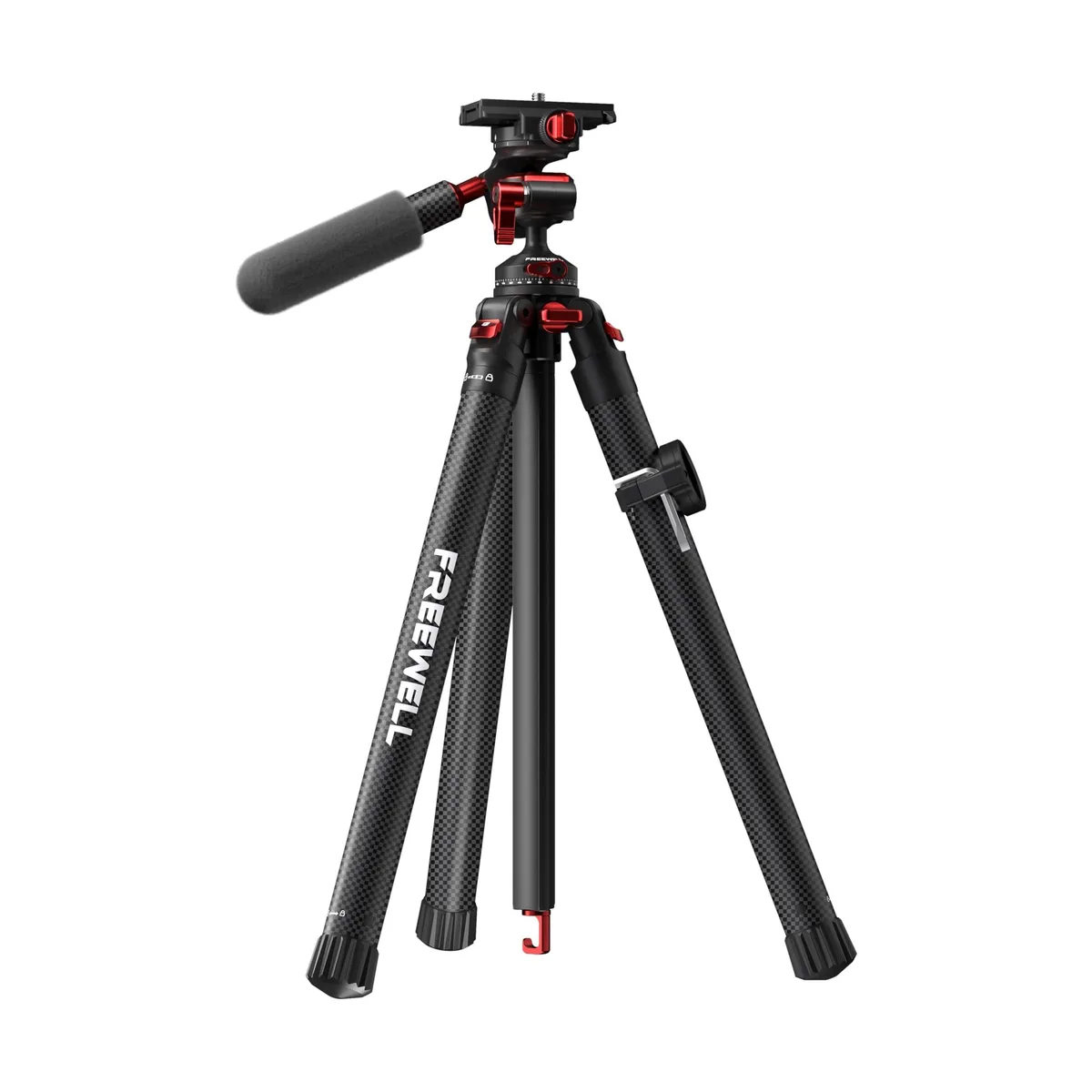 FREEWELL FREEWELL Carbon Fiber Travel Tripod 59.1" 2 in 1 accessory — product photo
