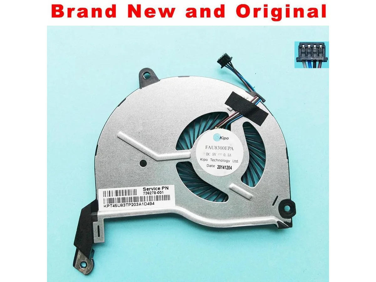 Fans Fans CPU fan 736278-001 FAU8300EPA for HP Pavilion 15 14 17 — product photo