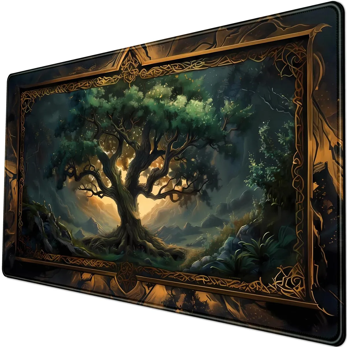  LuckyCow as3 xxl Mouse Pad Green Sky Tree 31.5x15.7 in — product photo