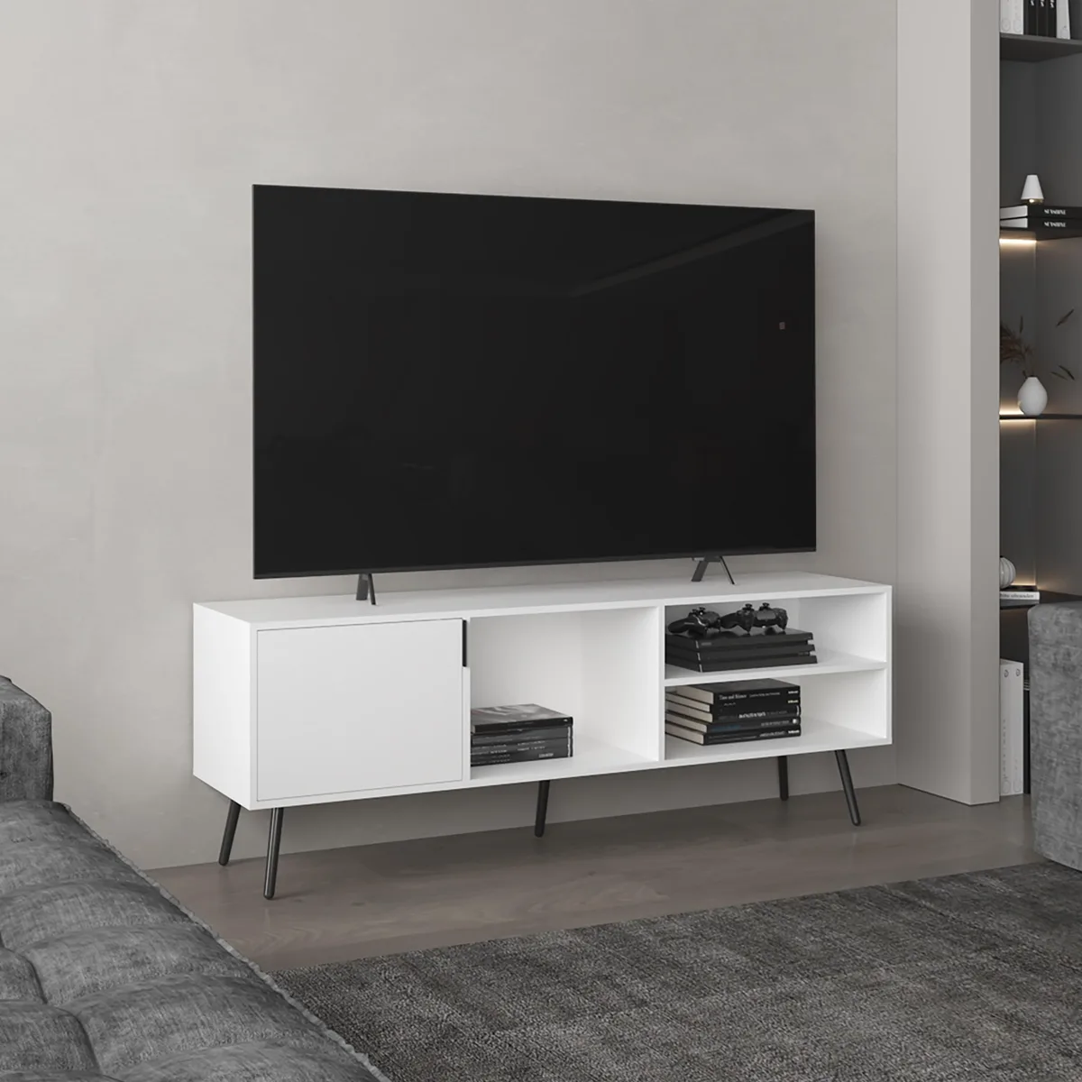 tuphen tuphen Long Beach TV Stand White — product photo