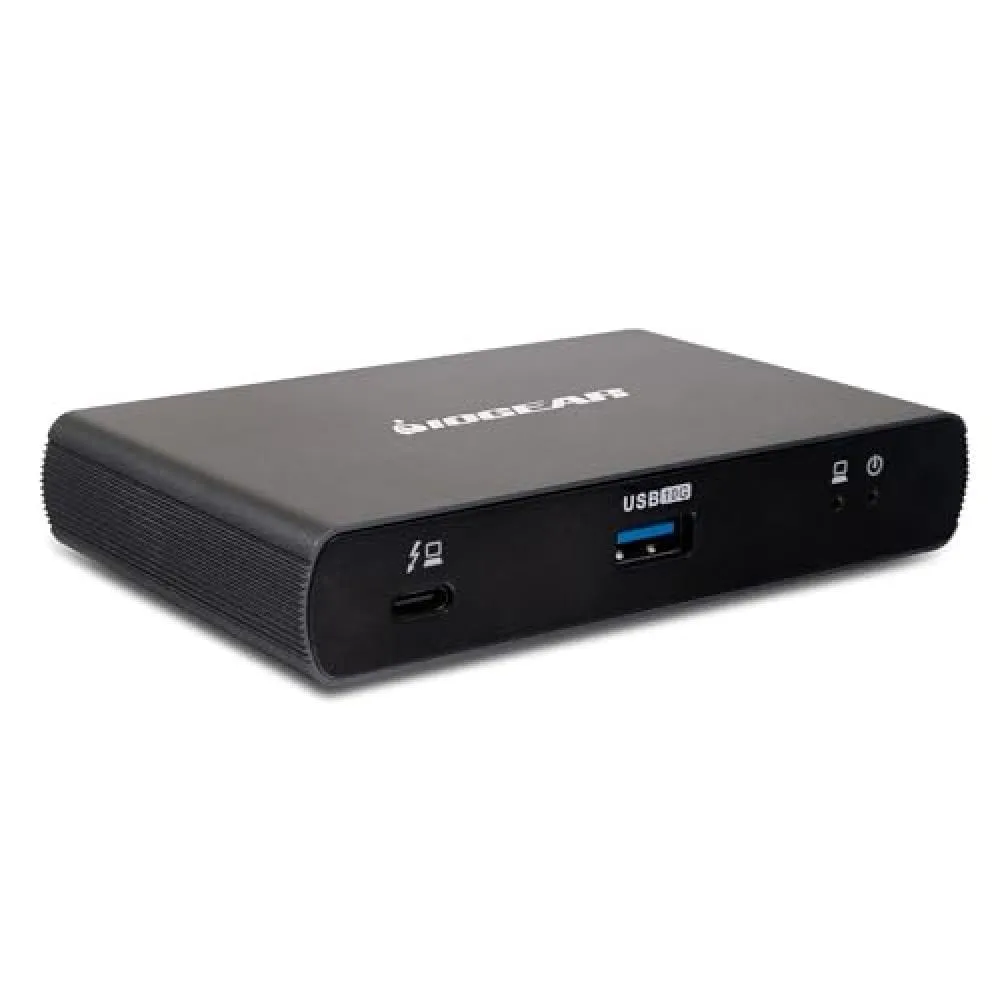 IOGEAR IOGEAR GTD4MHTAA Thunderbolt 4 Mini Docking Station 8K Dual Monitor 86W Charger — product photo