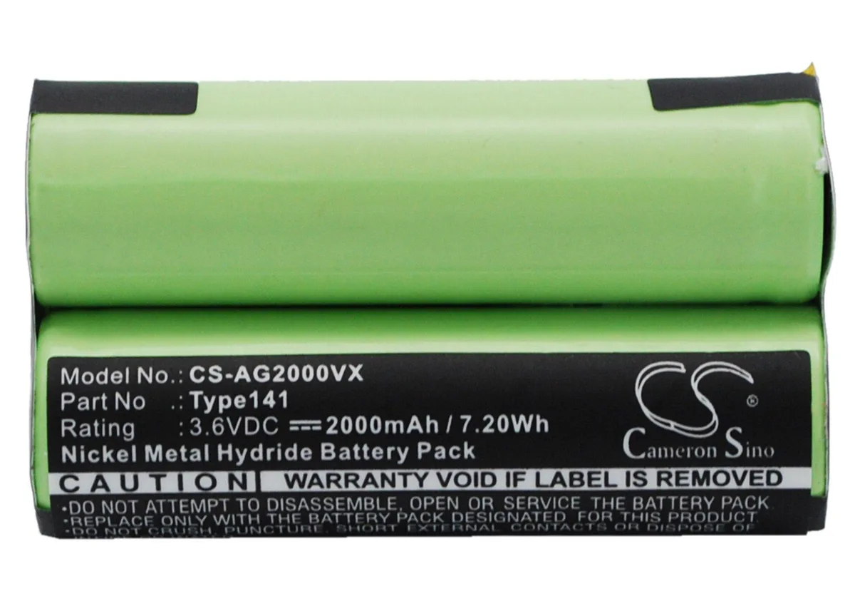  Cameron Sino Battery AEG Electrolux Junior 2.0 Type141 2000mAh 3.6V — product photo