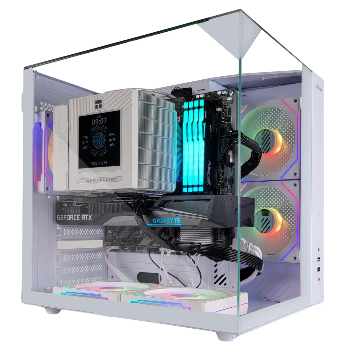 GRI GRI i9-14900K 32GB DDR4 RTX 4060Ti 8GB 1TB NVMe Spirit 120 Cooler 3.95in Screen Gaming PC — product photo
