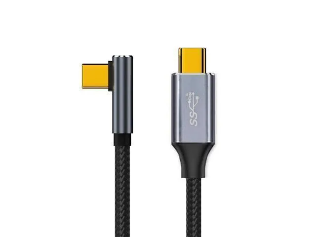 LORDWORLD LORDWORLD 90 Degree USB3.1 USB-C Male to Male Cable 10Gbps 100W 4K@60Hz 3m — product photo