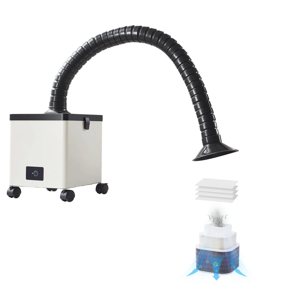 VEVOR VEVOR Solder Fume Extractor 85W 200m³/h 3-Stage Filter 3-Speed 360° Pipe — product photo