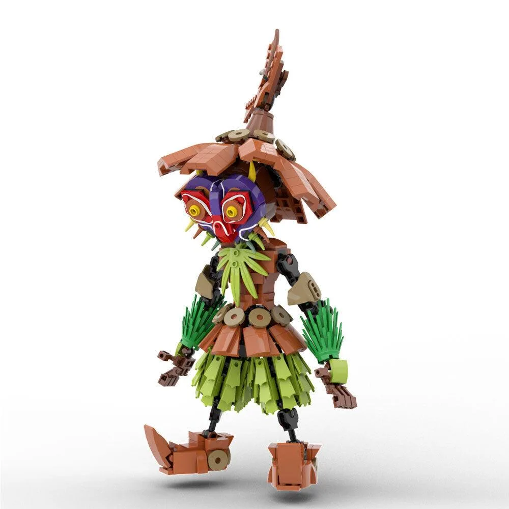 ZITIANYOUBUILD ZITIANYOUBUILD Skull Kid Birdlike Face Straw Clothes 638 Pieces MOC — product photo