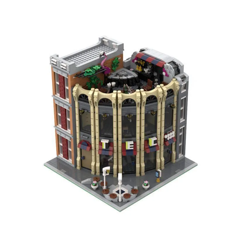ZITIANYOUBUILD ZITIANYOUBUILD MOC-203717 Round Corner Tech Store 2691PCS Building Blocks Set — product photo
