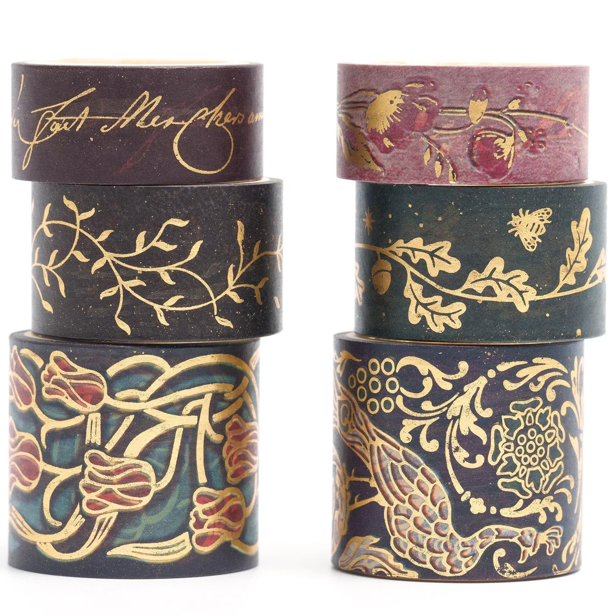 YUBX YUBX Washi Tape Set 6 Rolls 15/20/30 mm x 10 ft — product photo