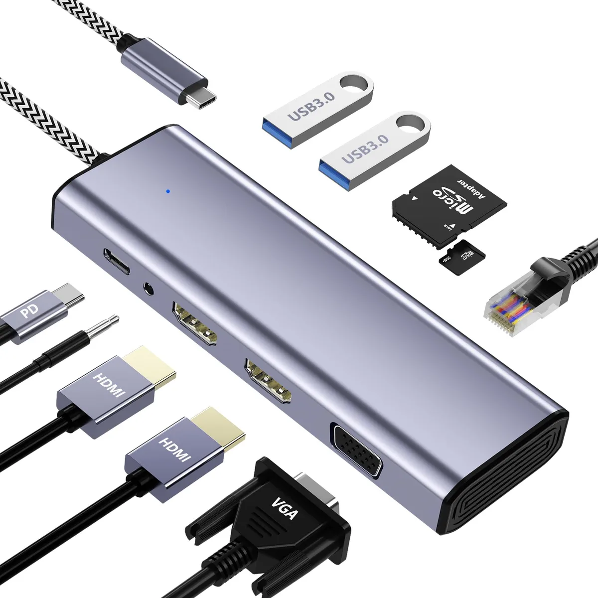  Belkin 10-in-1 USB-C Docking Station Black — product photo
