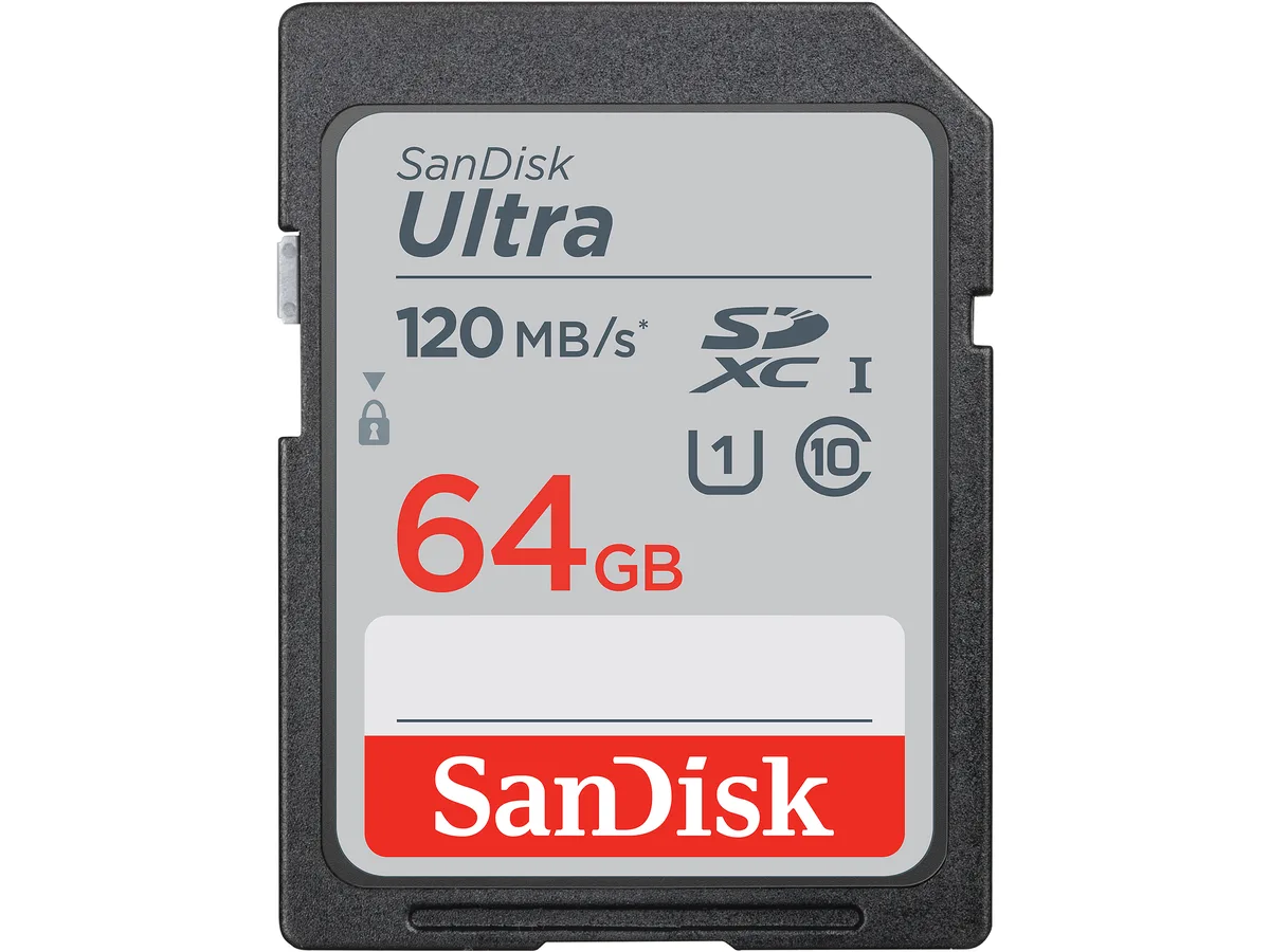 SanDisk SanDisk SDSDUN4-064G-GN6IN 64GB Ultra SDXC UHS-I Class 10 memory card — product photo