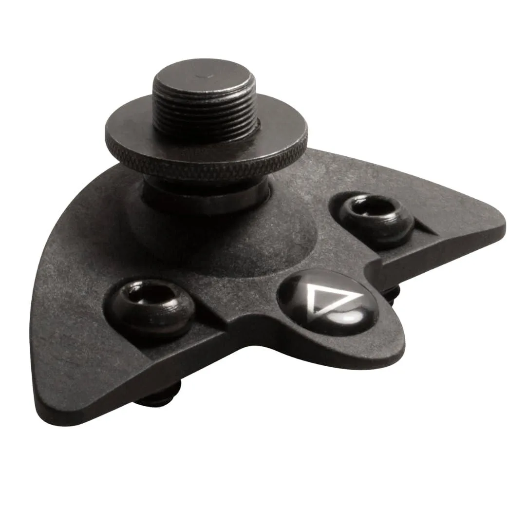 Silver threaded adapter with 5/8 inch connector for keyboard stand