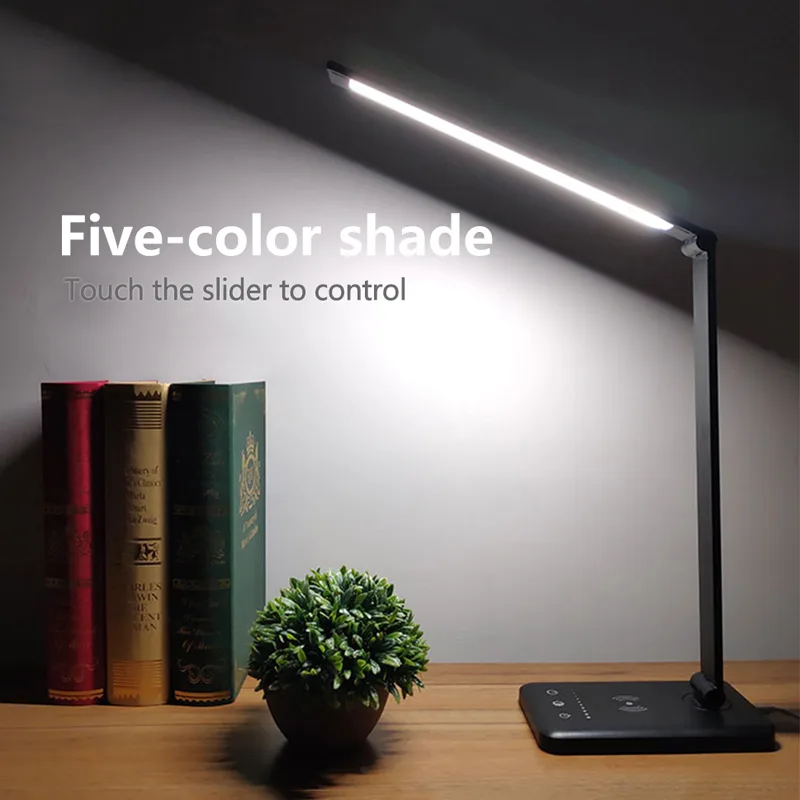 Hitoor Hitoor LED Desk Lamp 52PCS 5 Colors Touch USB Black — product photo