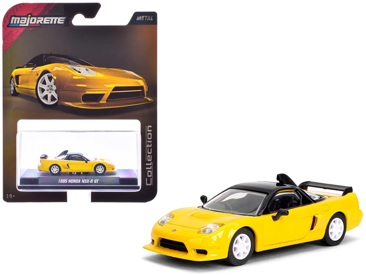 Majorette Majorette 1995 Honda NSX-R GT RHD Yellow Black Top 1/64 Diecast — product photo