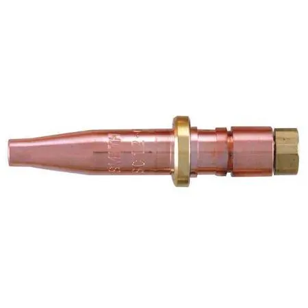 Small brass cutting tip for acetylene torch, size 00