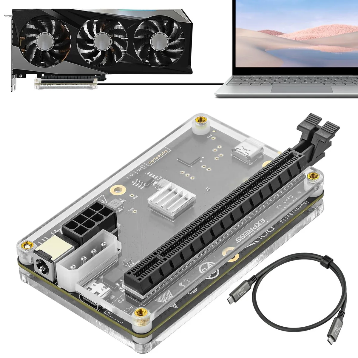 LORDWORLD LORDWORLD eGPU Dock PCIe 3.0 x16 22Gbps Thunderbolt 4 — product photo